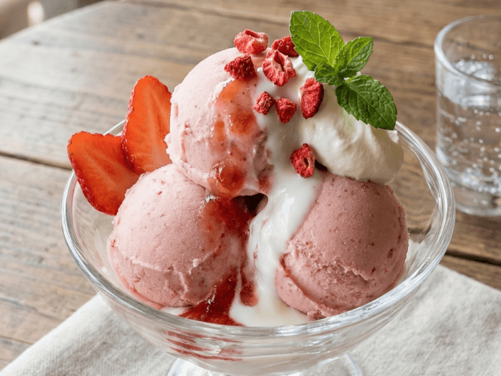 レシピ画像:乳酸菌ストロベリー（ジェラート）