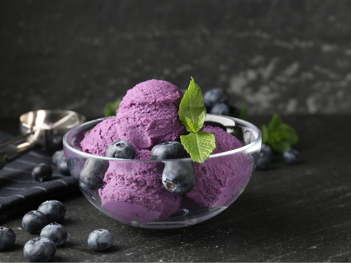 レシピ画像:ブルーベリー（ジェラート）